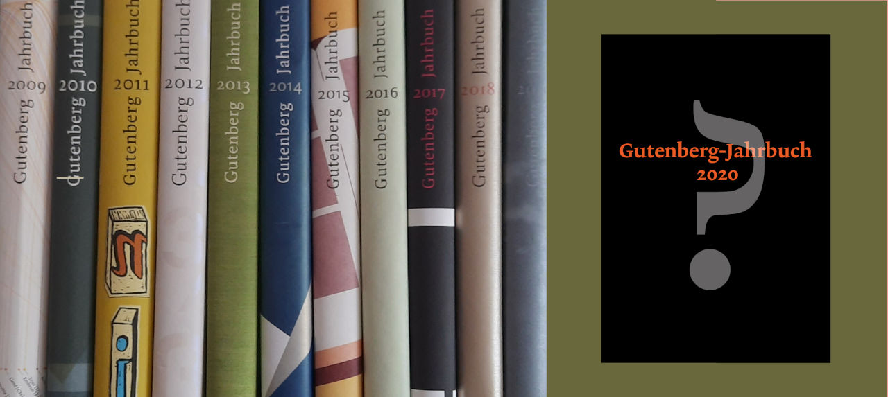 Übergabe des Gutenberg-Jahrbuchs 2020