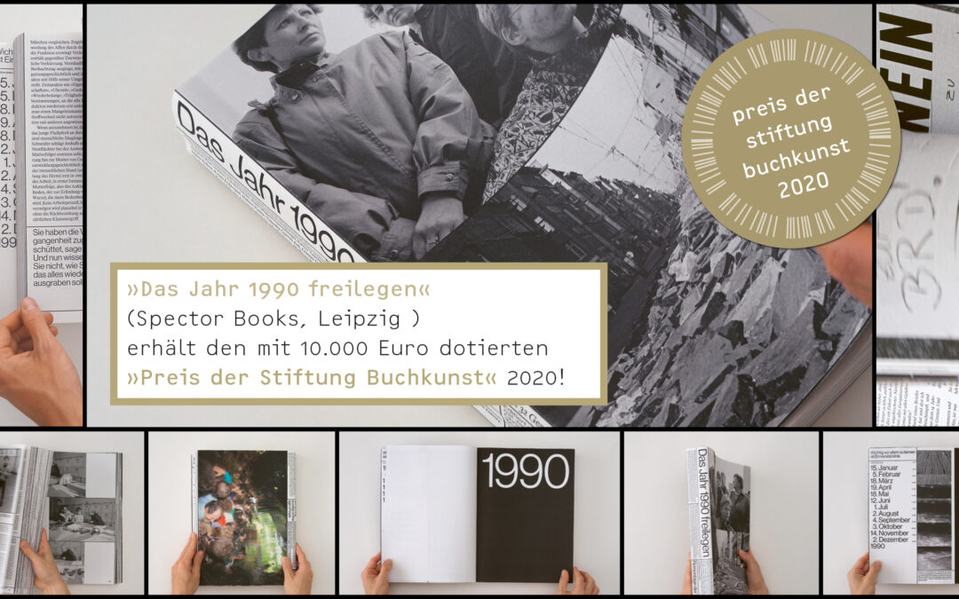 Preis der Stiftung Buchkunst für «Das Jahr 1990 freilegen»