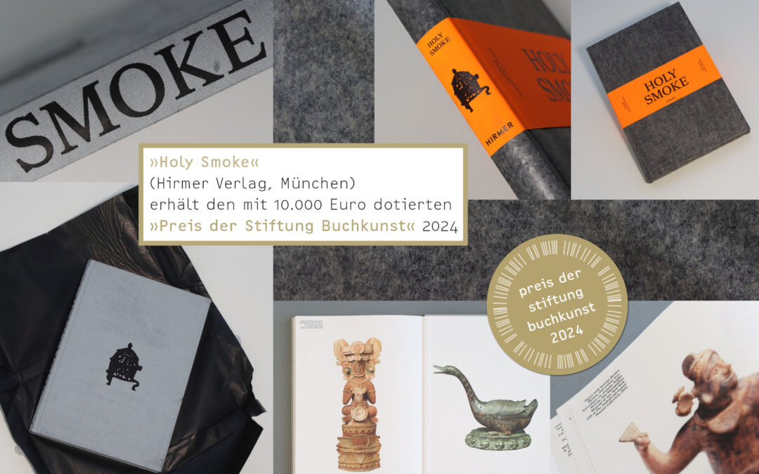 Preis der Stiftung Buchkunst 2024 geht an «Holy Smoke» aus dem Hirmer Verlag