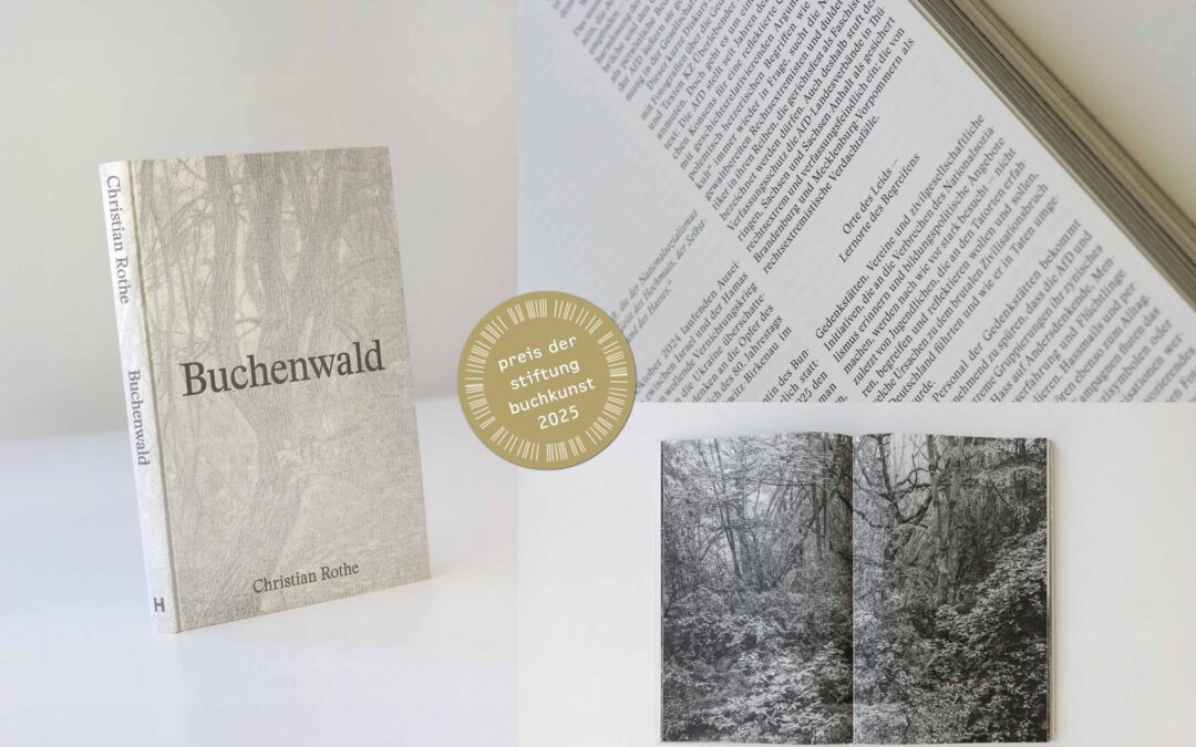 Preis der Stiftung Buchkunst 2025 geht an «Buchenwald», erschienen bei Hartmann Books
