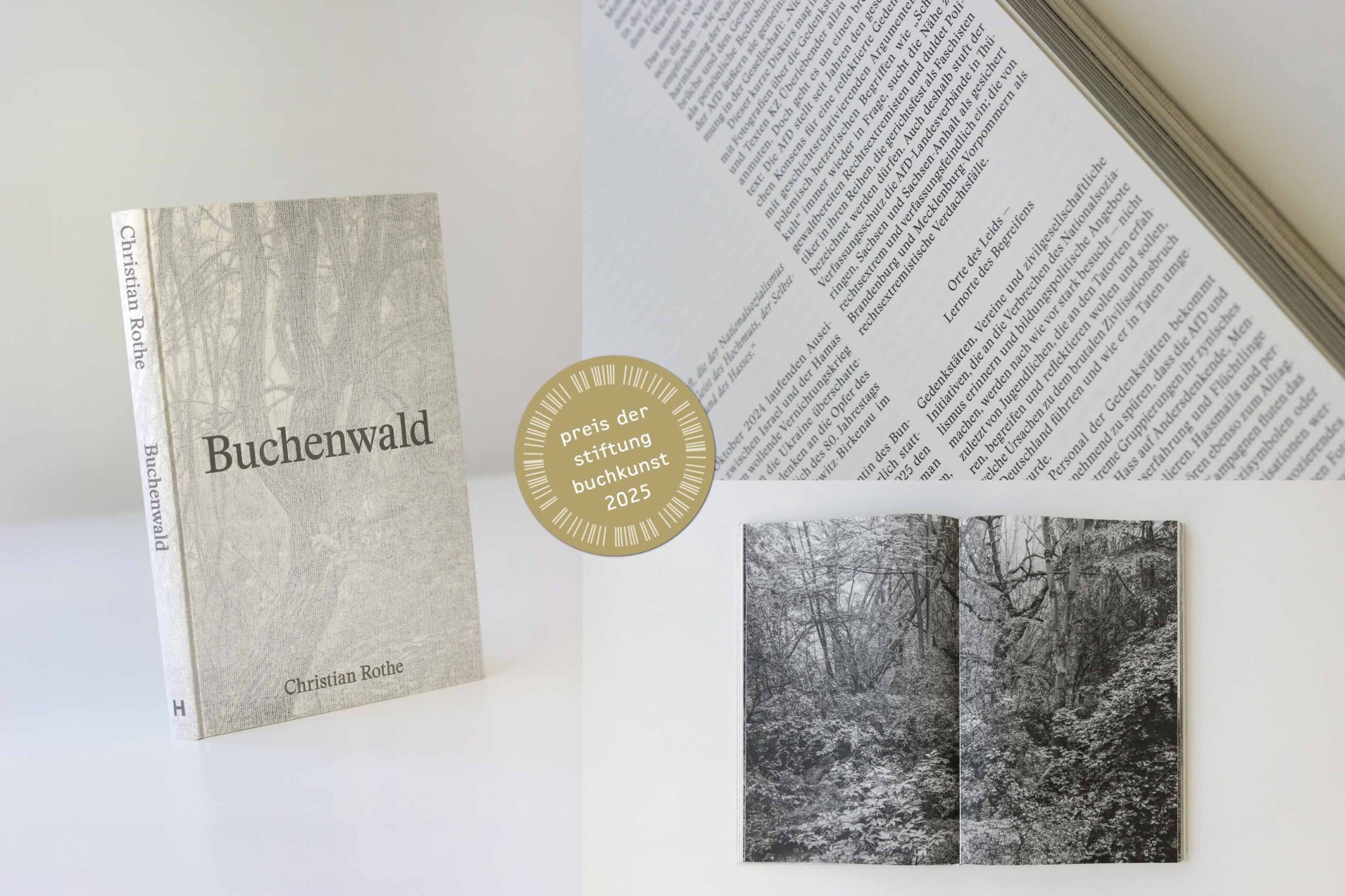 Preis der Stiftung Buchkunst 2025 geht an «Buchenwald», erschienen bei Hartmann Books