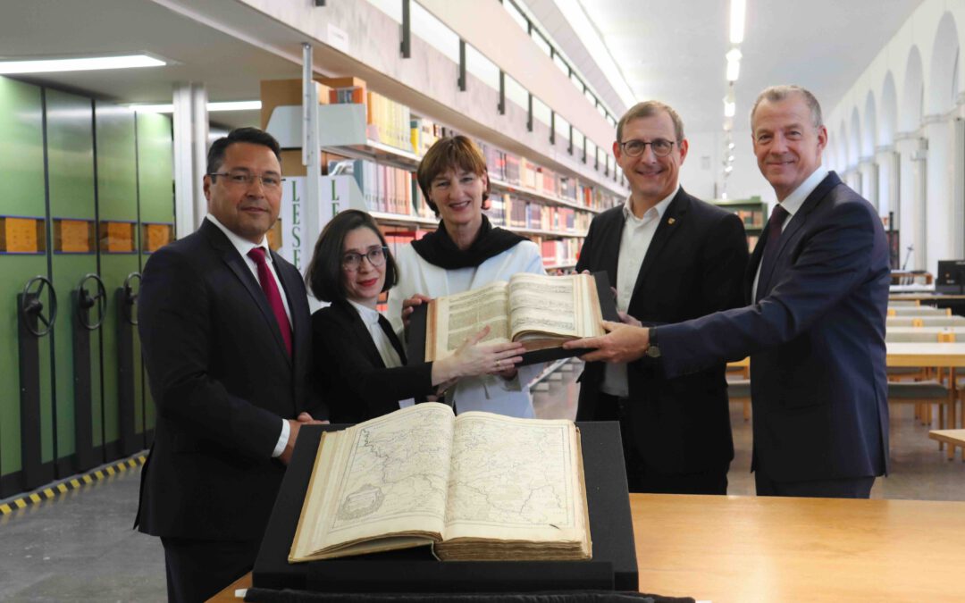 Zwei Druckwerke von Matthäus Merian d. Ä. fürs Gutenberg-Museum